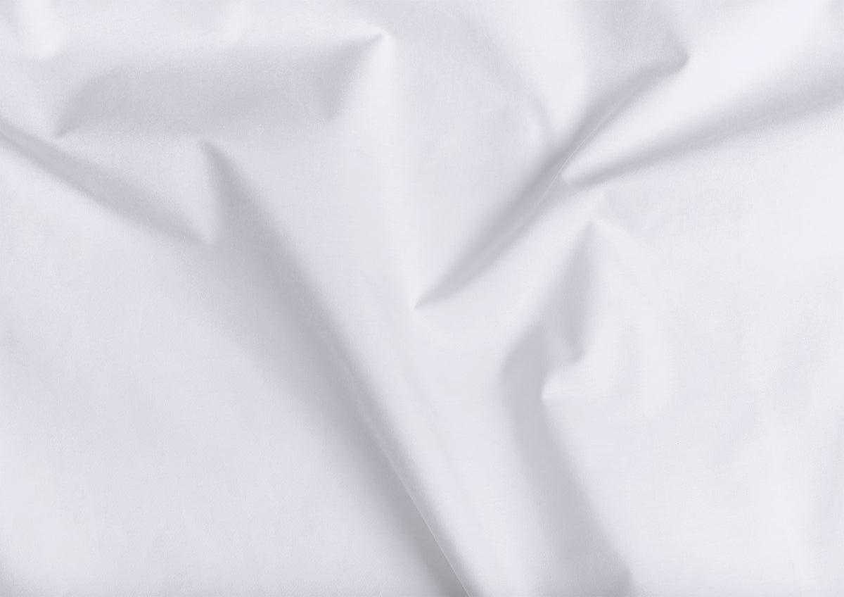 True White Flat Sheet (Queen) by Cammie