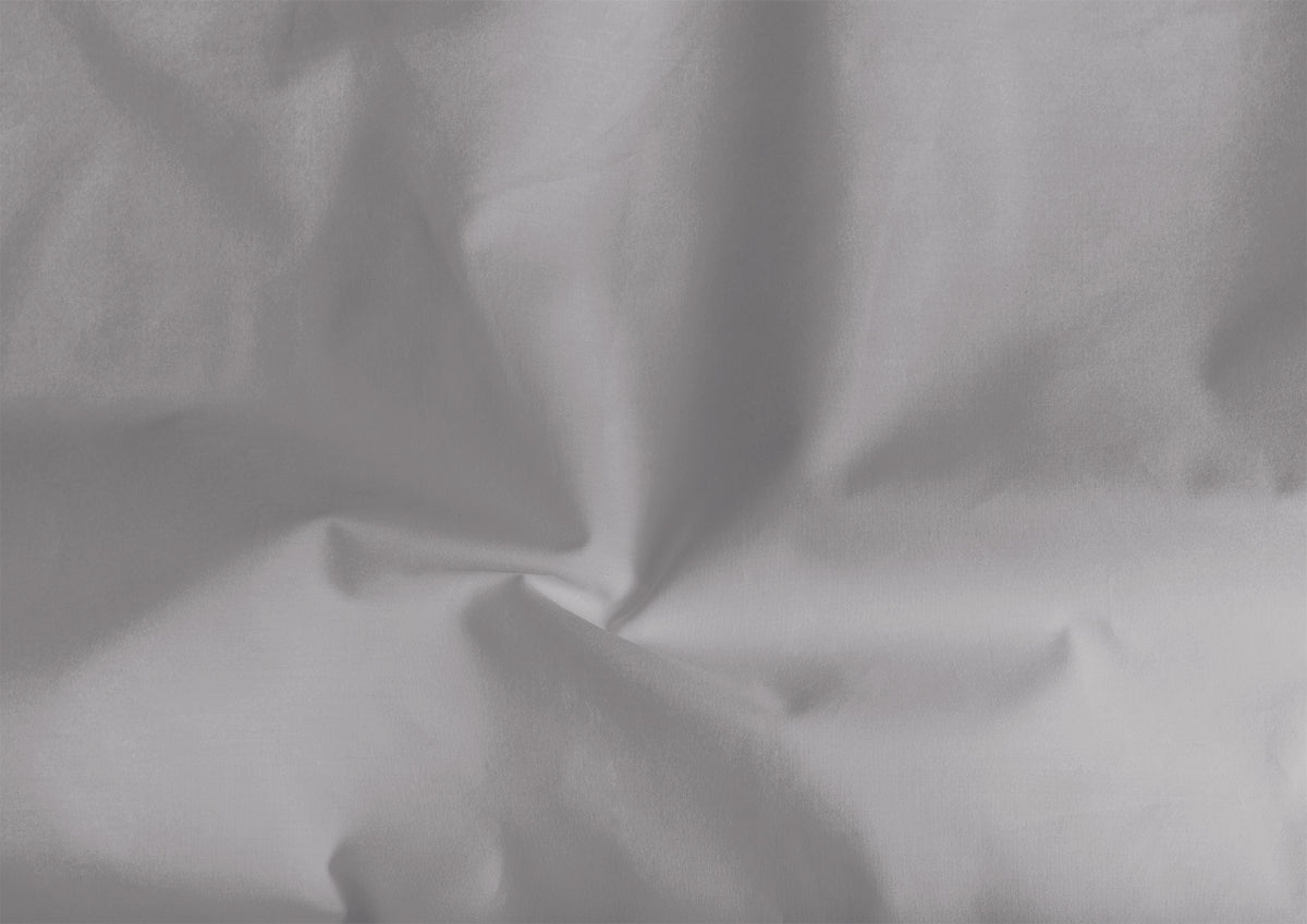 Titanium Silver Flat Sheet (Twin) by Cammie