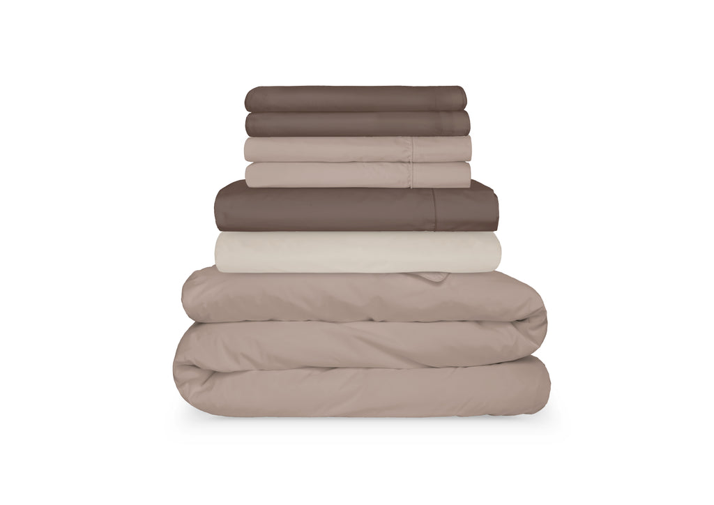 Coffee Time Bedding Ensemble (Queen) by Cammie
